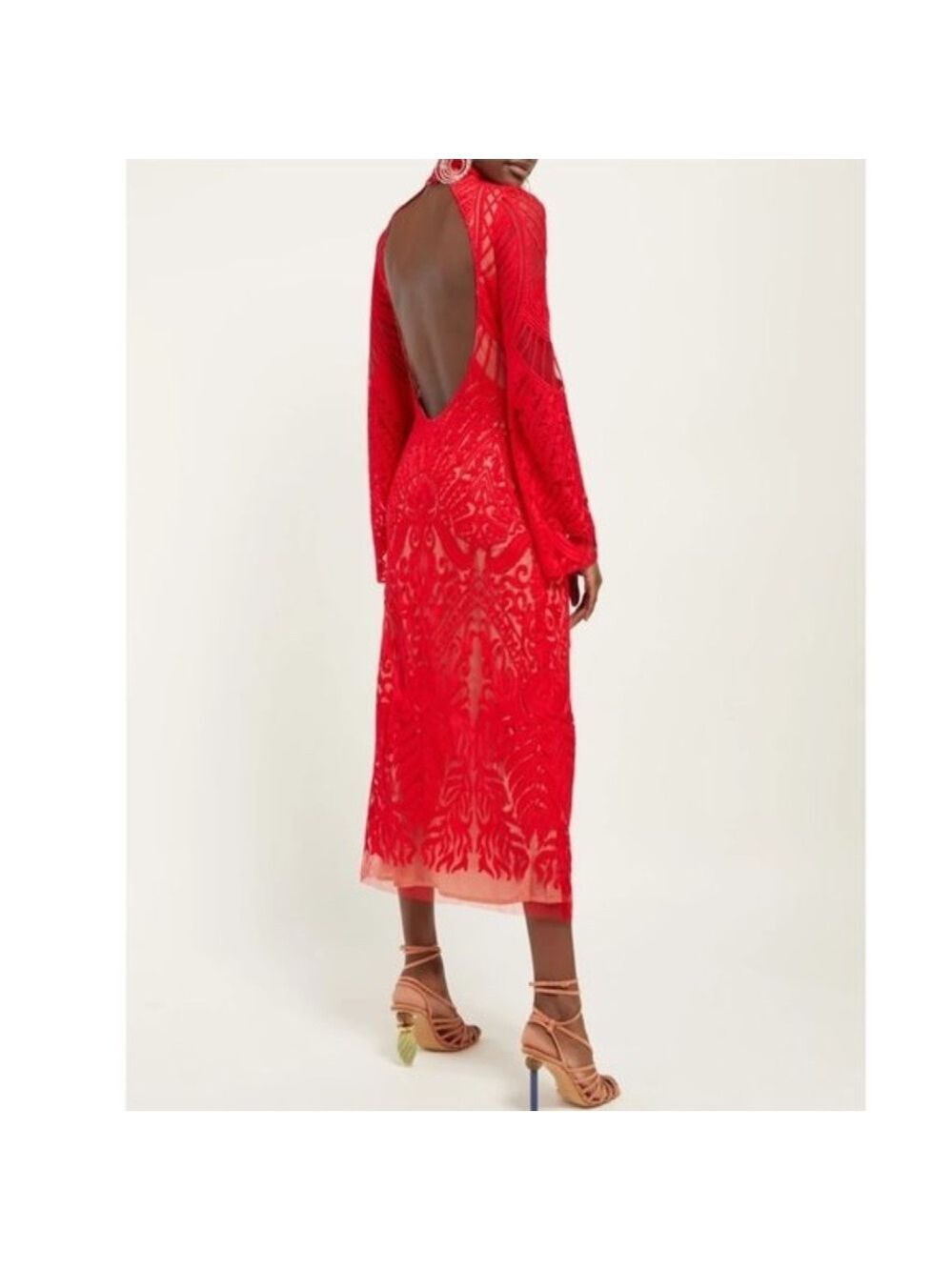 GALVAN LONDON Embroidered Oasis Dress